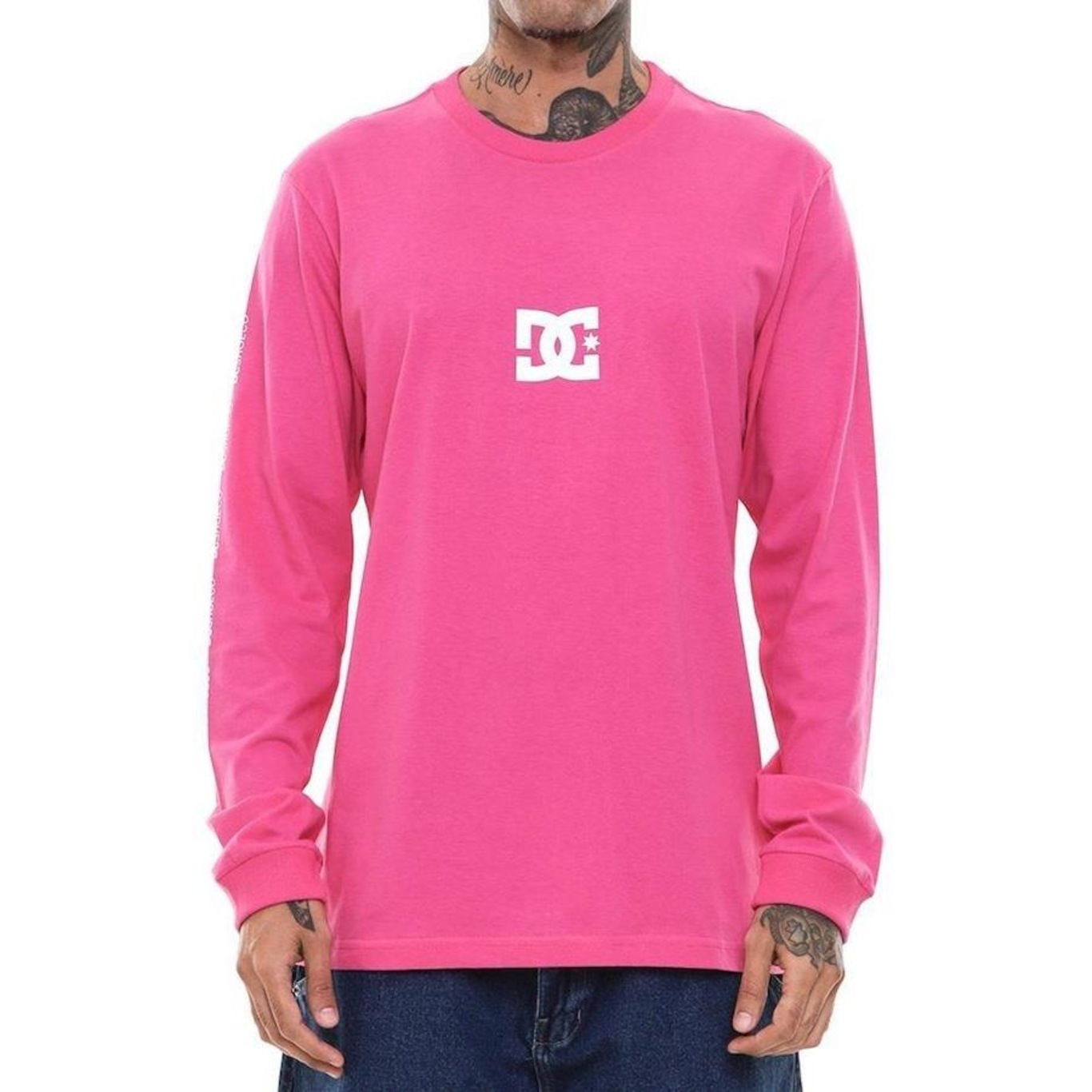 Camiseta DC Shoes Manga Longa Minimal Stripe - Masculina - Foto 1