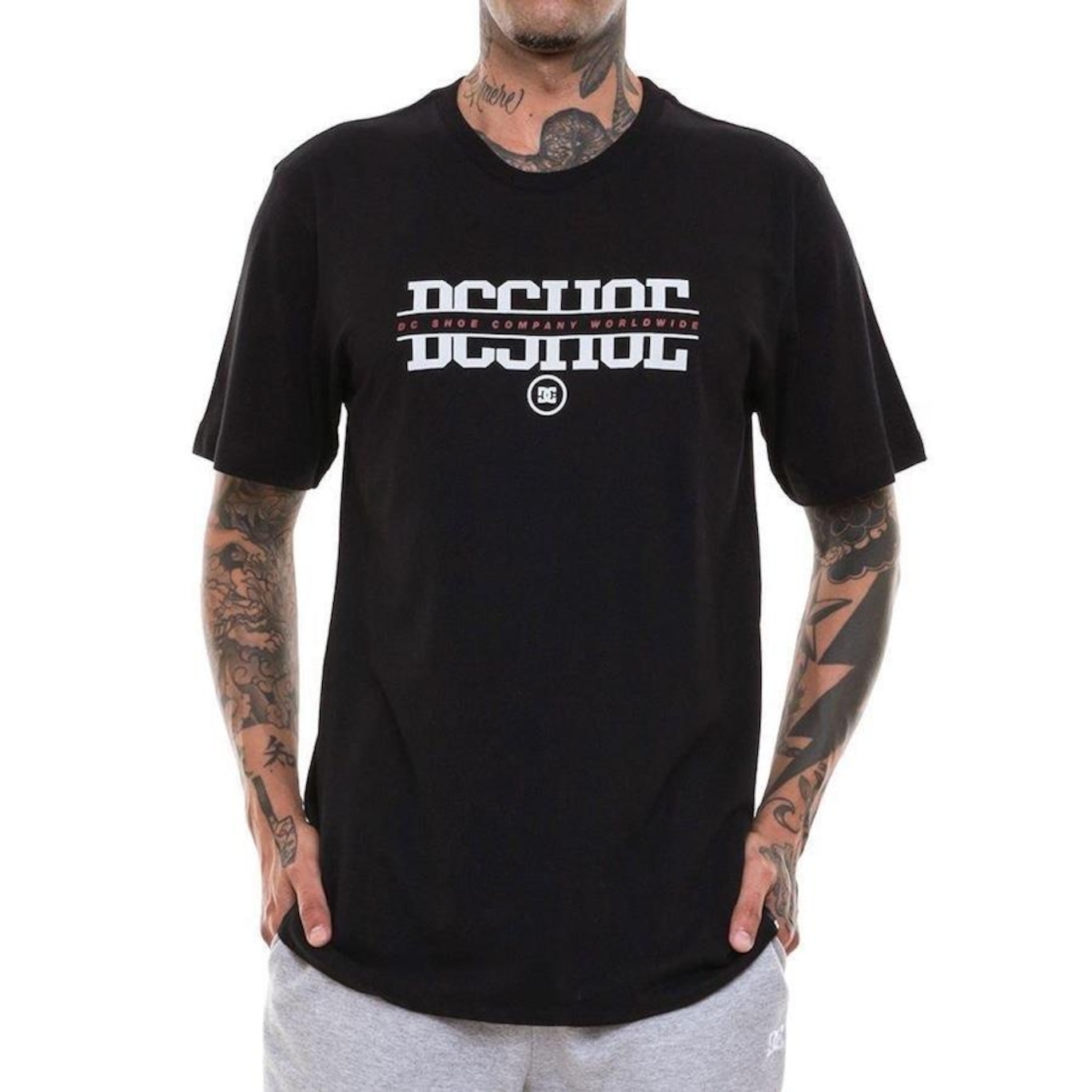 Camiseta DC Shoes School Dayz Hss - Masculina - Foto 1