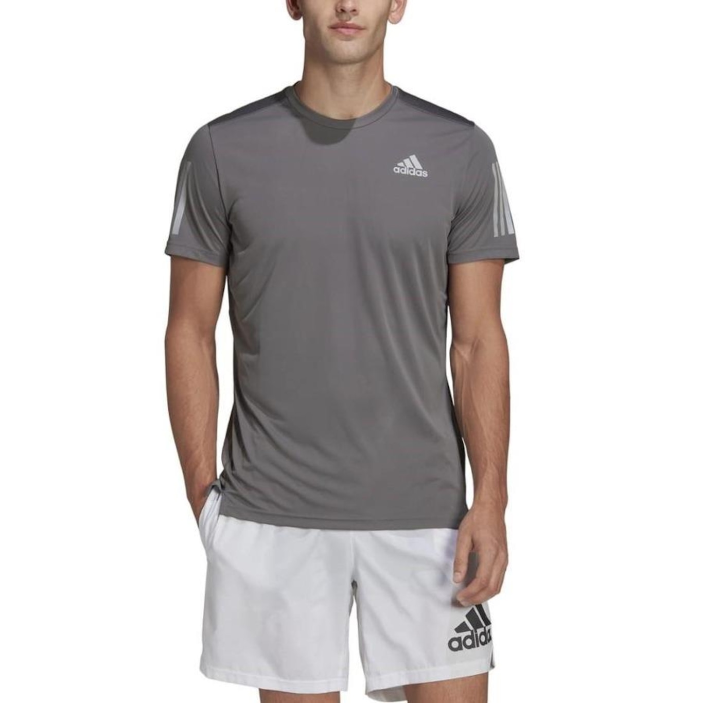 Camiseta adidas Own The Run Tee - Masculina - Foto 1