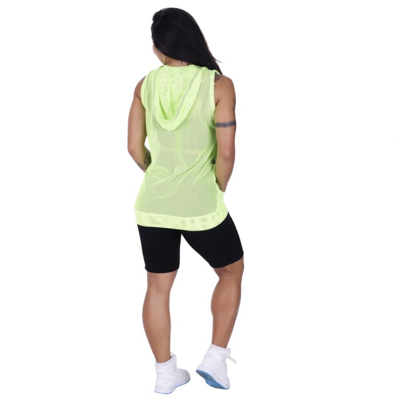 Colete Orbis Fitness Tela Furos Neon Esportivo - Feminino - Foto 5