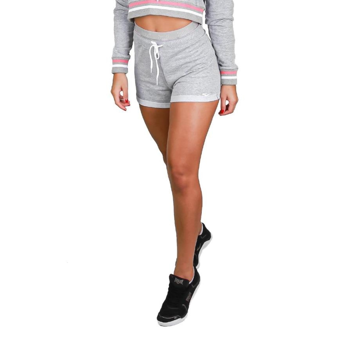 Shorts de Moletom Everlast - Feminino - Foto 2