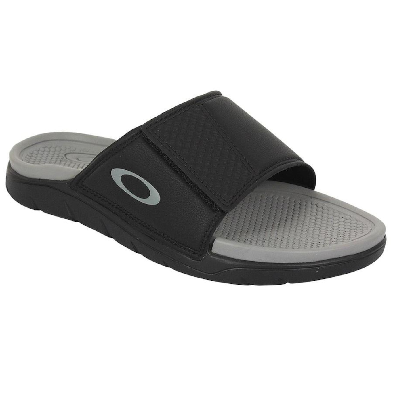 Chinelo Slide Oakley Break Black - Masculino - Foto 2