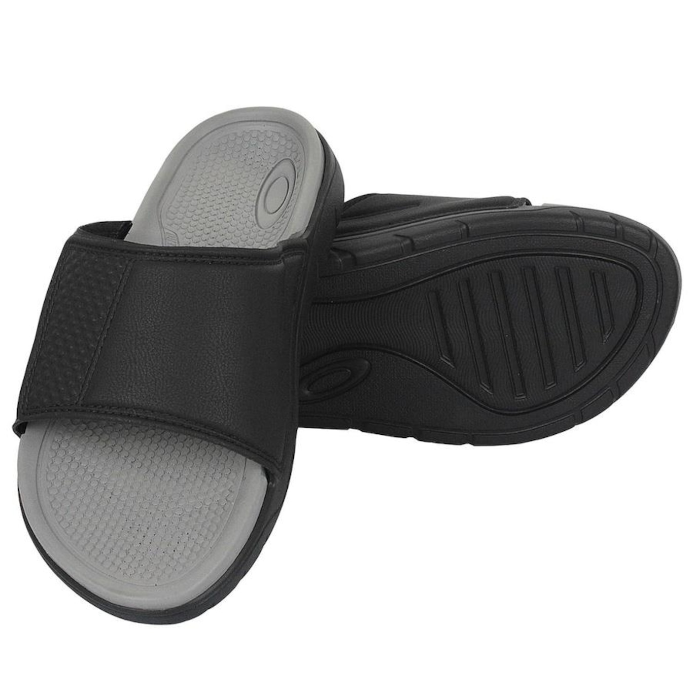 Chinelo Slide Oakley Break Black - Masculino - Foto 3