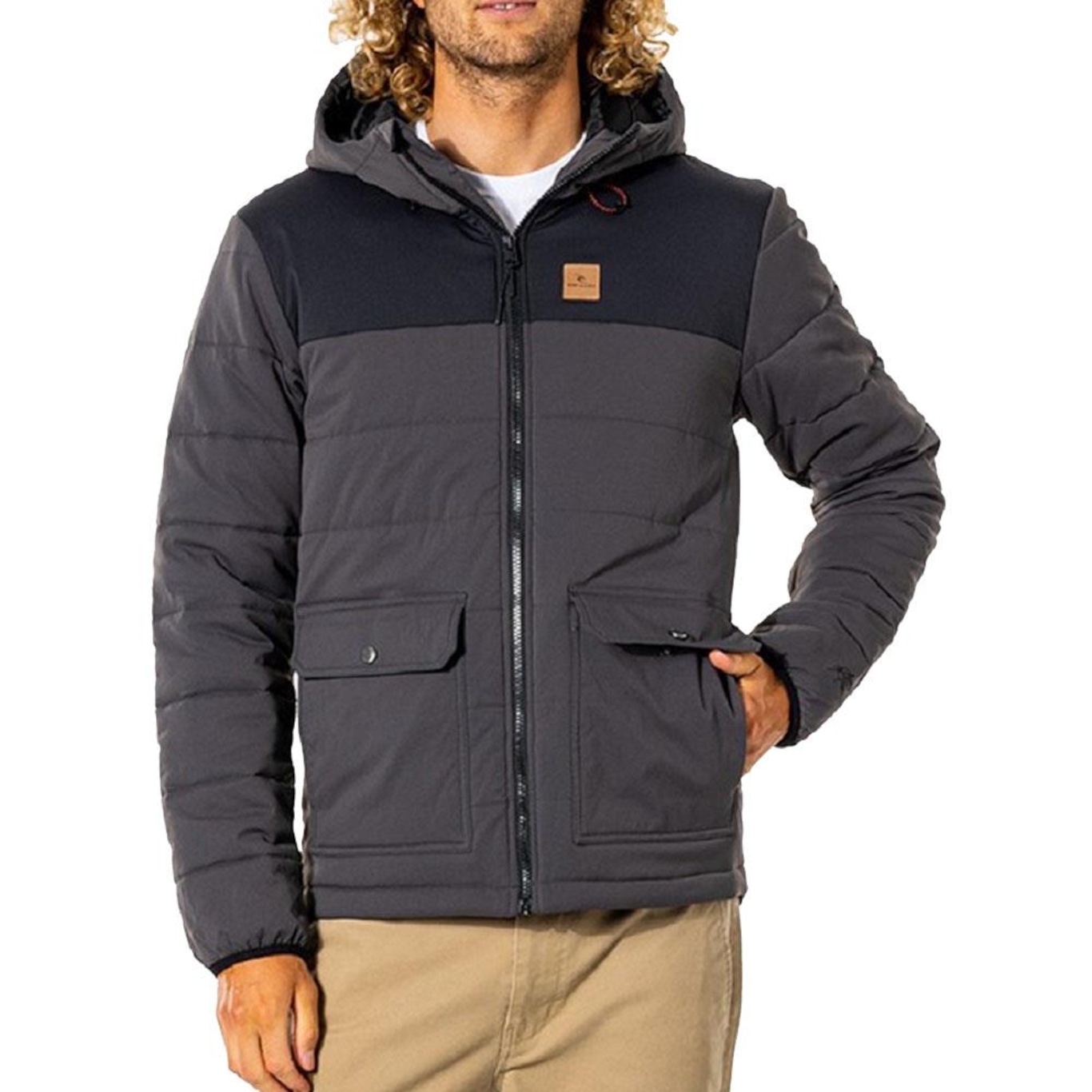 Jaqueta com Capuz Rip Curl Ridge Anti Series Jacke - Masculina - Foto 1