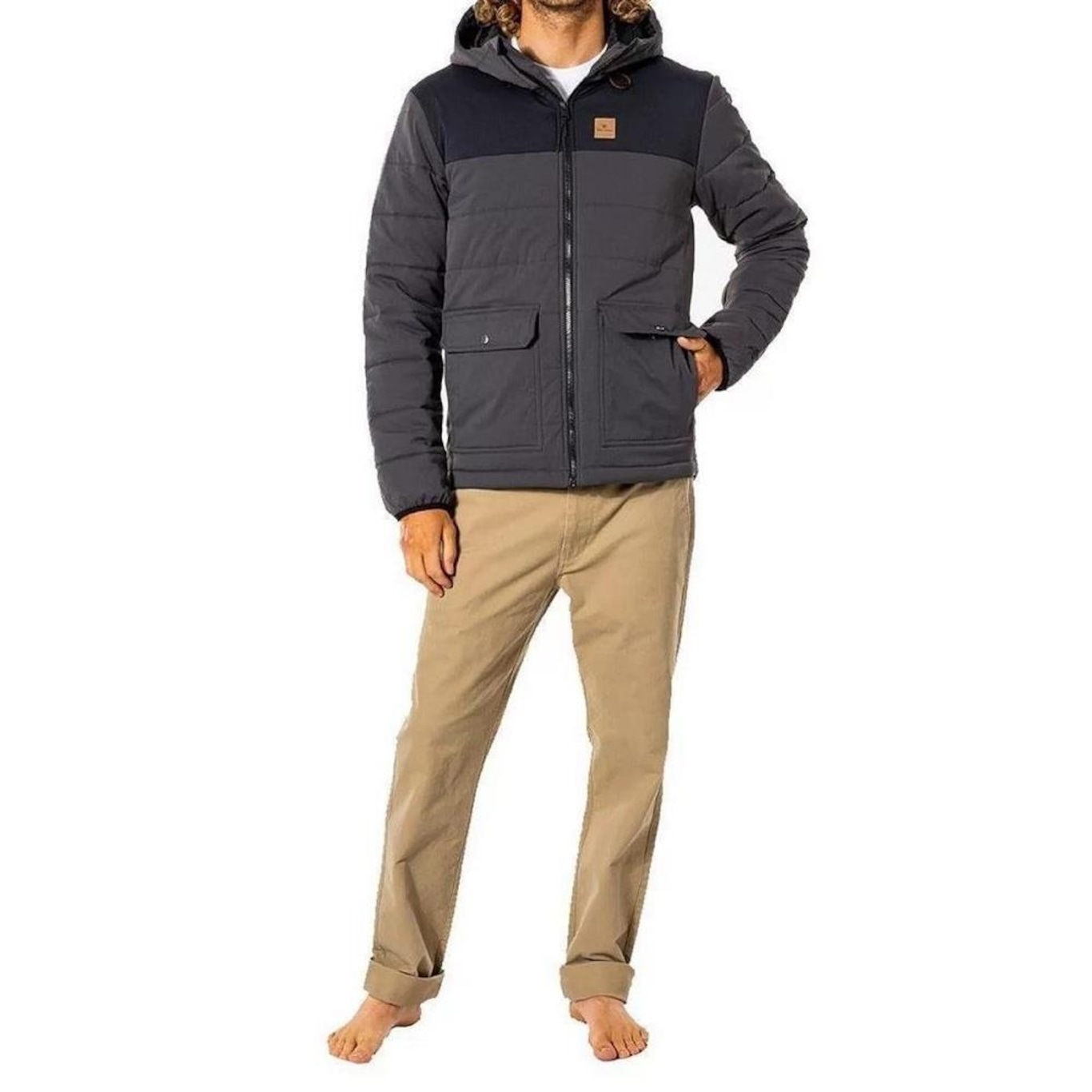 Jaqueta com Capuz Rip Curl Ridge Anti Series Jacke - Masculina - Foto 4