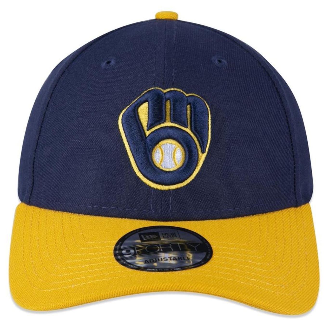 Boné Aba Curva New Era 9Forty Milwaukee Brewers MLB - Snapback - Adulto - Foto 2