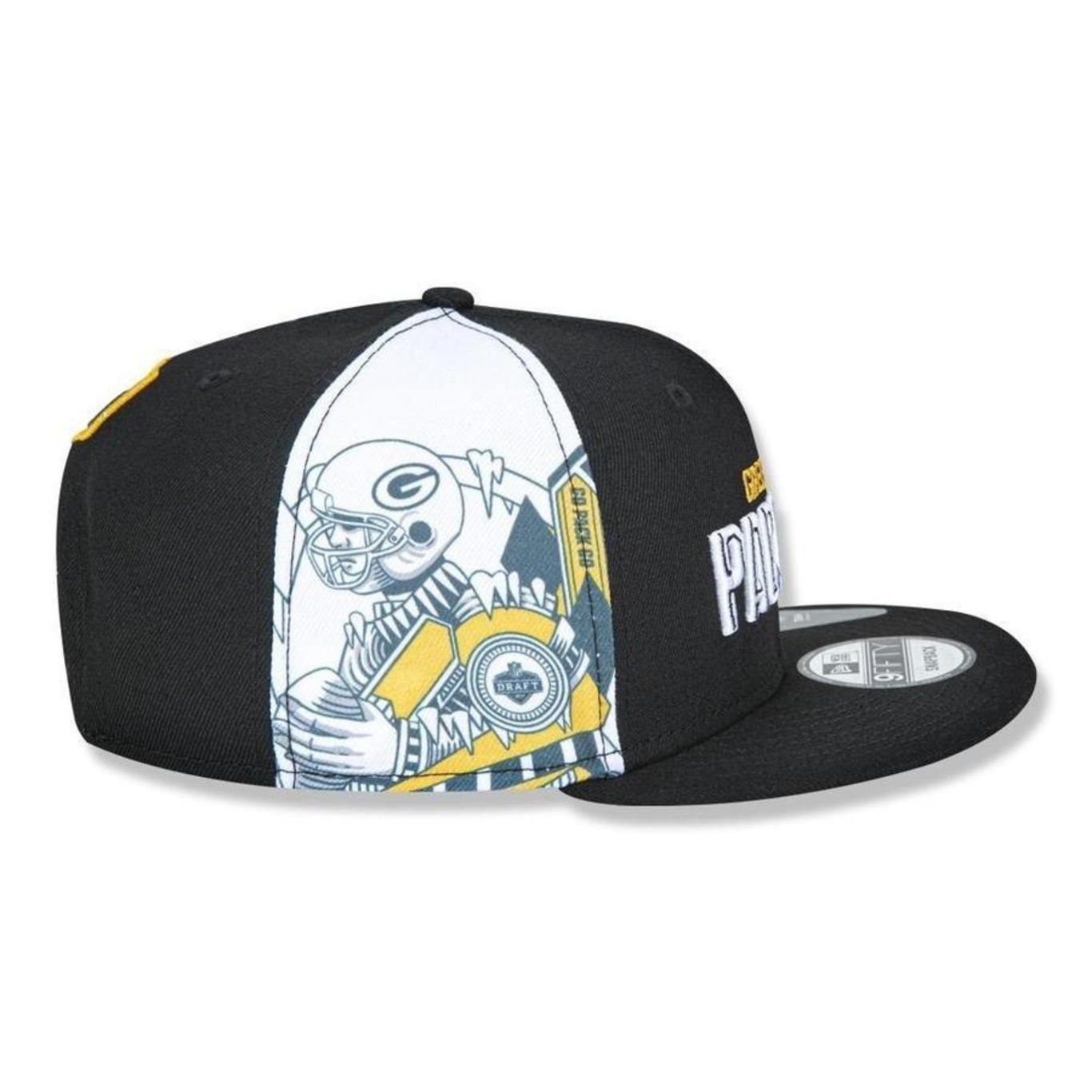 Boné Aba Reta New Era Green Bay Packers 950 Draft Font - Snapback - Adulto - Foto 5