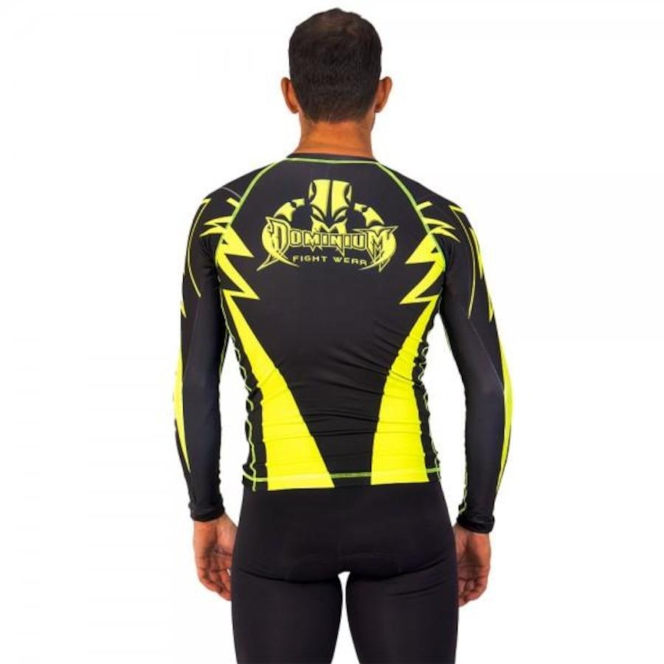 Camisa Rash Guard Compressão Dominium Fight Jiu Jitsu 02 Fluor
