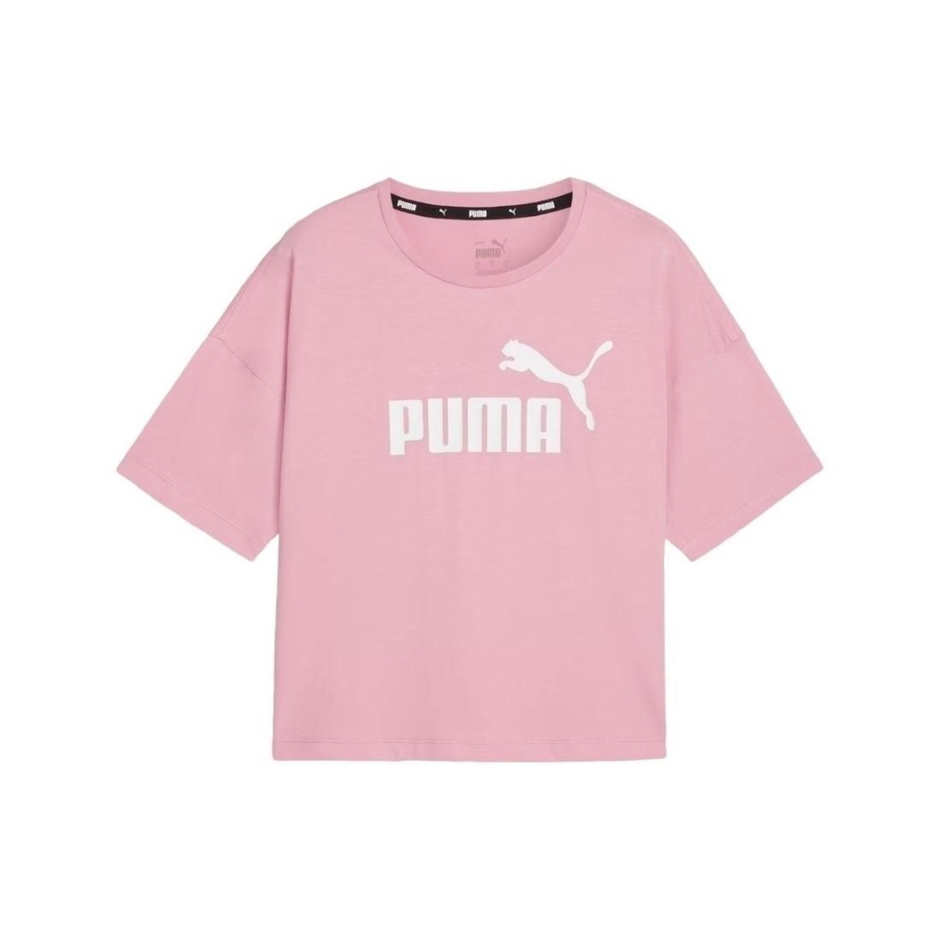 Camiseta Puma Essentials Cropped Logo Tee - Feminina - Foto 1