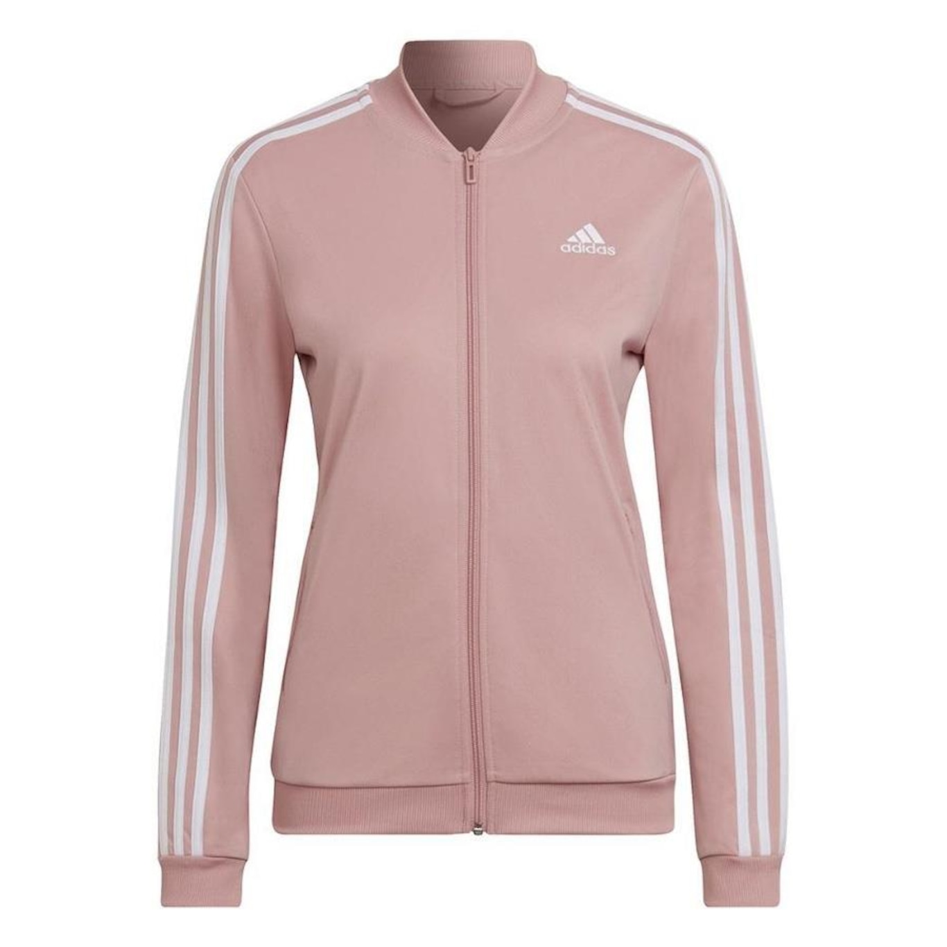 Agasalho adidas Essentials 3-Stripes - Feminino - Foto 2