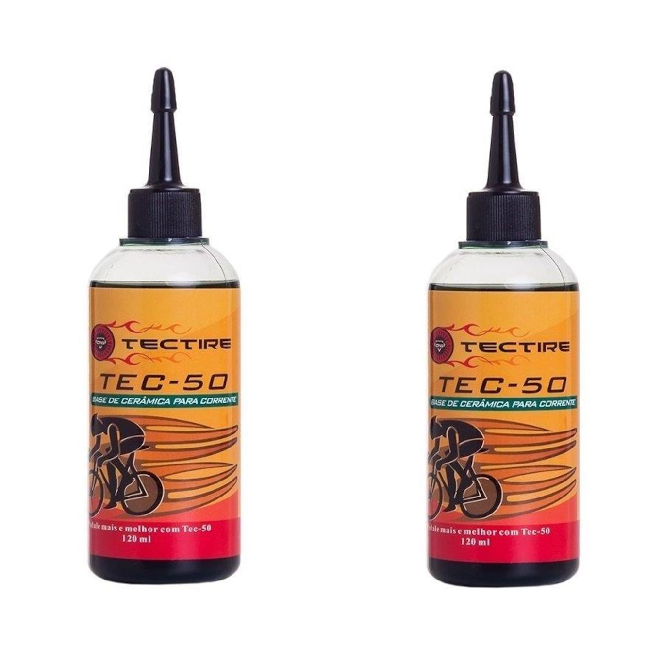 Lubrificante Corrente Bike Tectire Cerâmica Úmido - 120 ml - 2 Unds - Foto 1