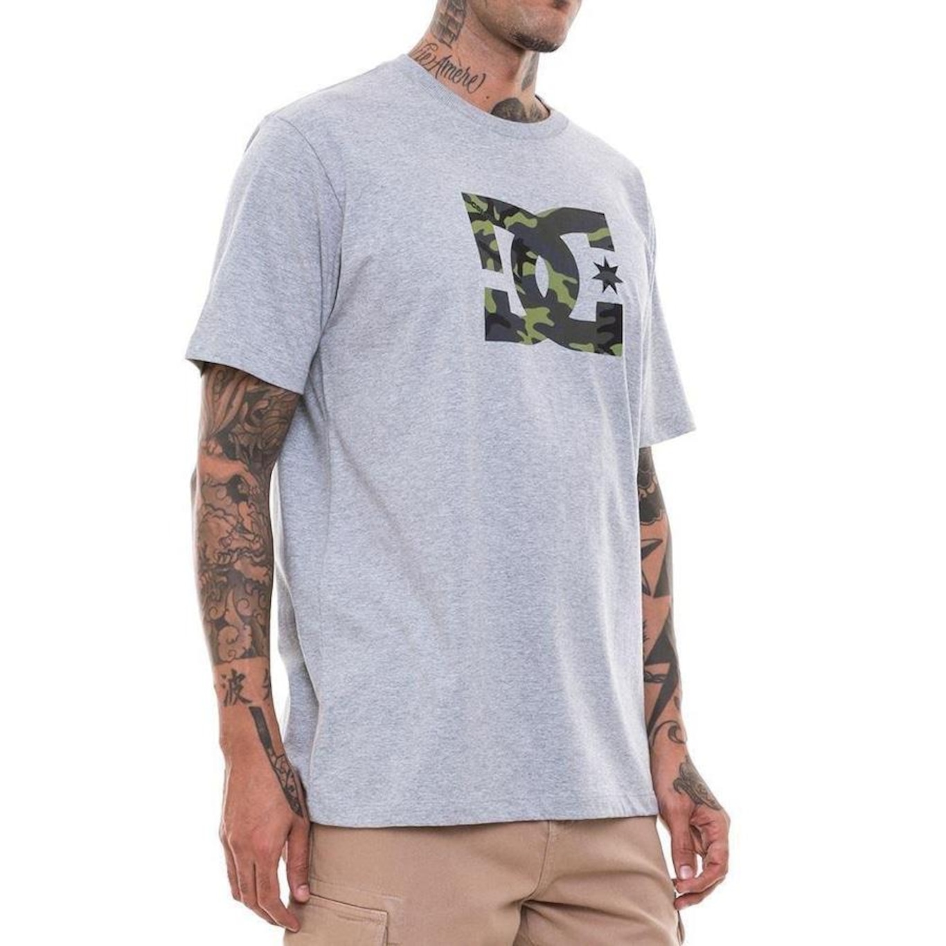 Camiseta DC Shoes DC Star Camo Fill - Masculina - Foto 3