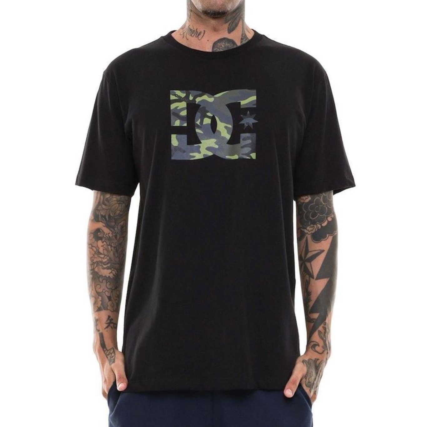 Camiseta DC Shoes DC Star Camo Fill - Masculina - Foto 1