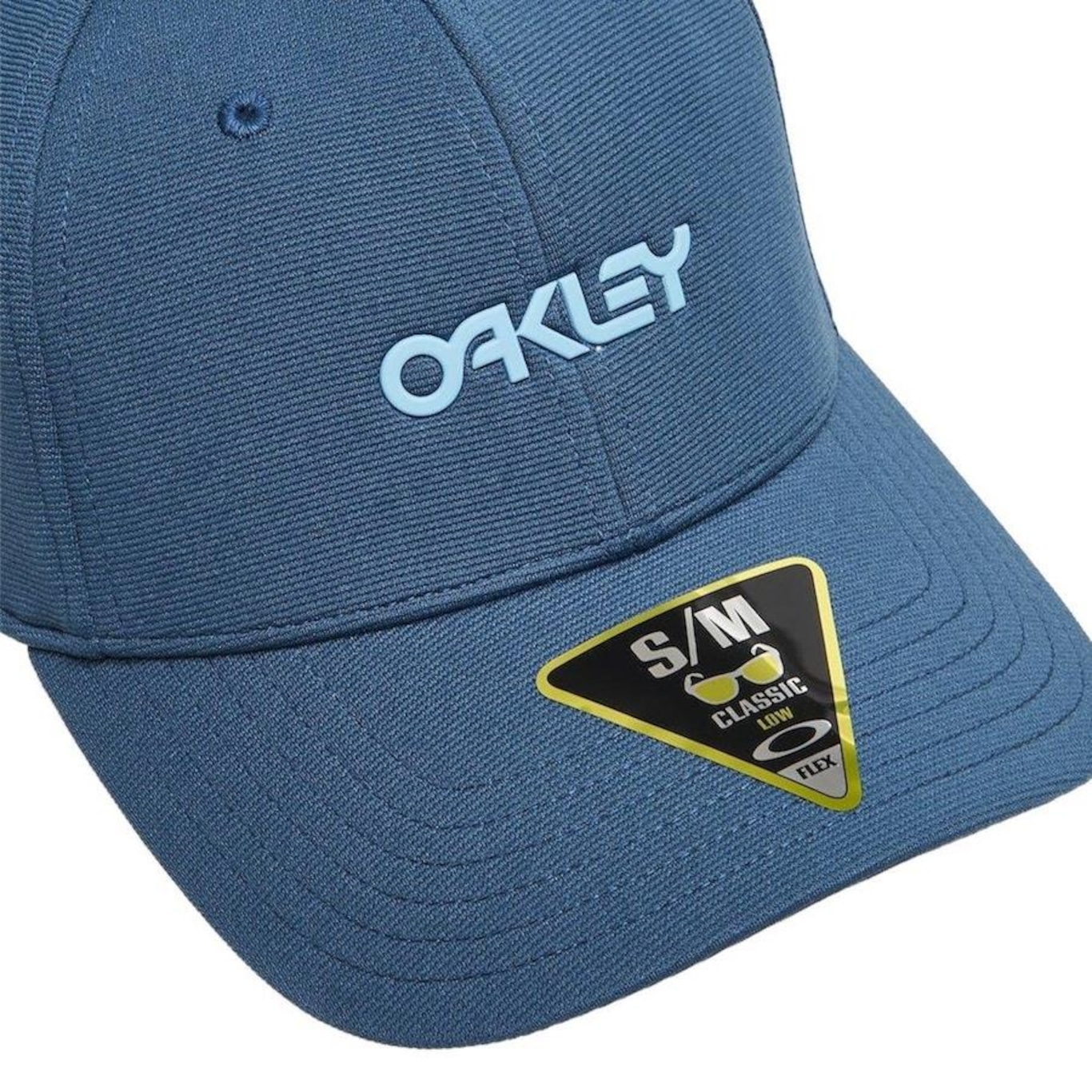 Boné Aba Curva Oakley 6 Panel Stretch Metallic Hat - Fechado - Adulto - Foto 3