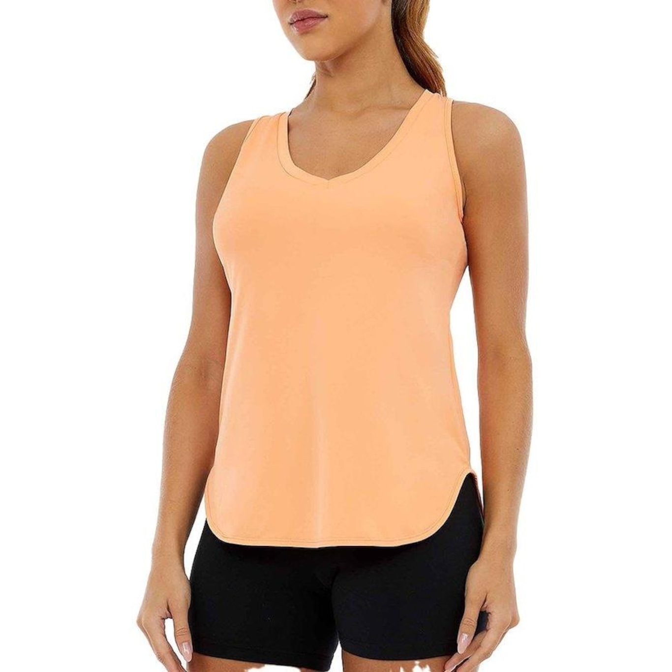 Camiseta Regata Alto Giro Skin Fit - Feminina - Foto 1