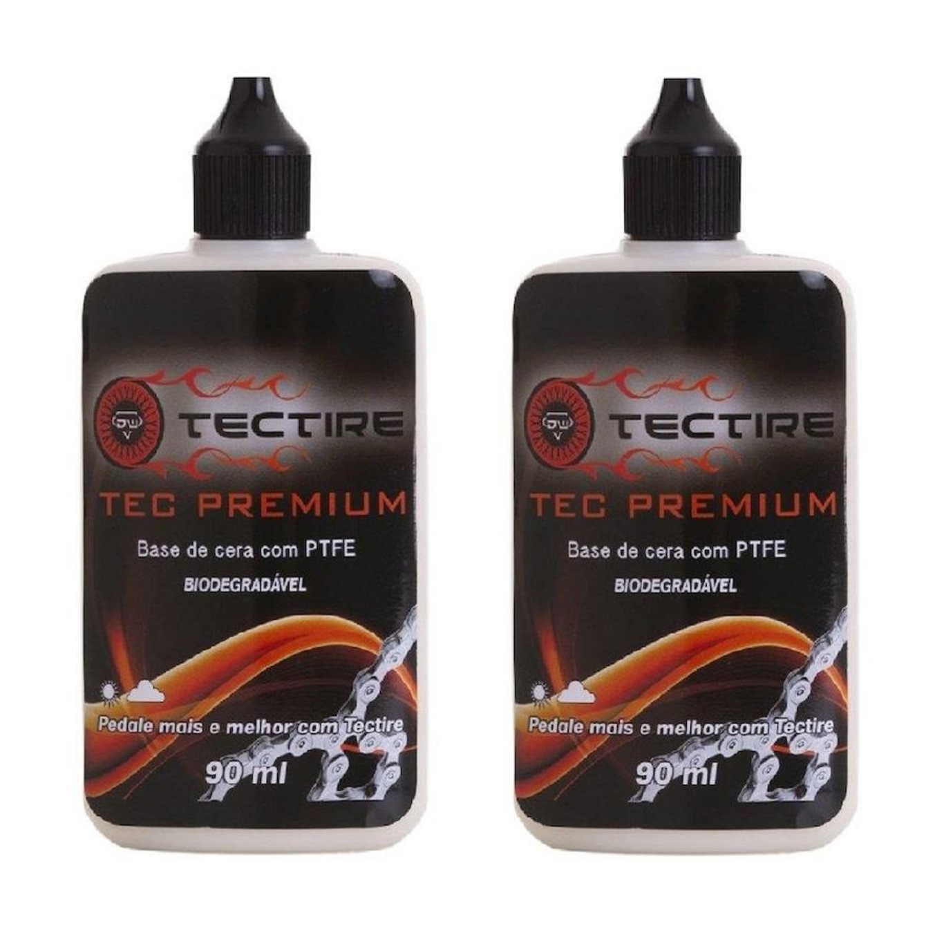 Lubrificante Corrente Bike Cera Tectire Premium - 90 ml - 2 Unds - Foto 1