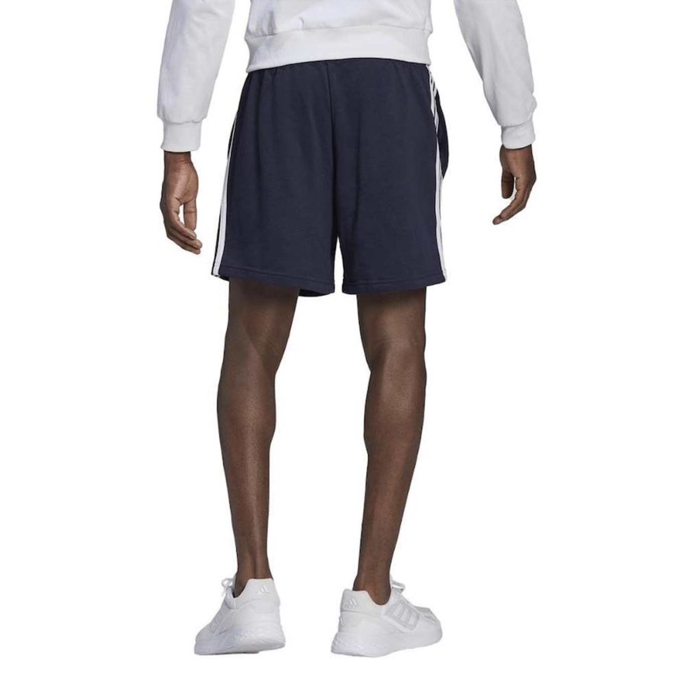 Shorts adidas Essentials 3 Listras - Masculino - Foto 3