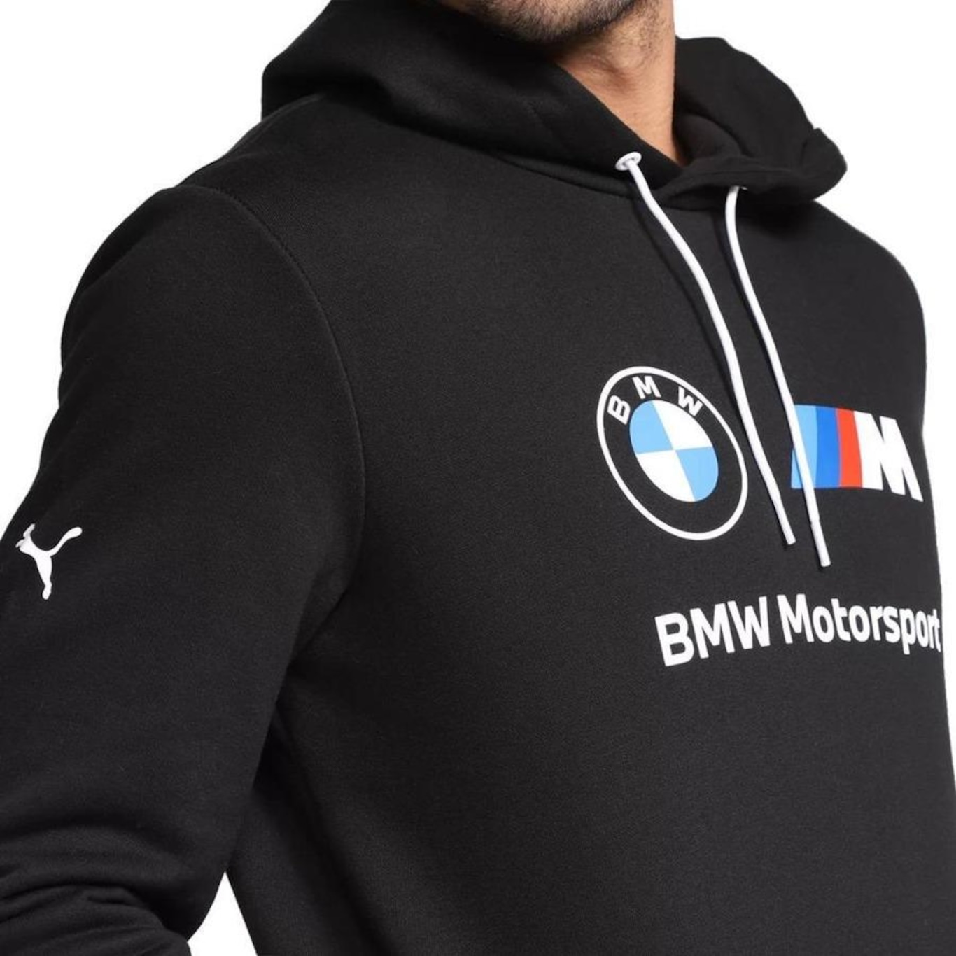 Blusa de Moletom Puma Masculina com Capuz BMW Essentials Fleece - Foto 5