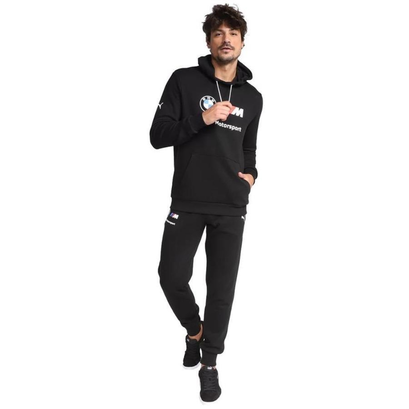 Blusa de Moletom Puma Masculina com Capuz BMW Essentials Fleece - Foto 6