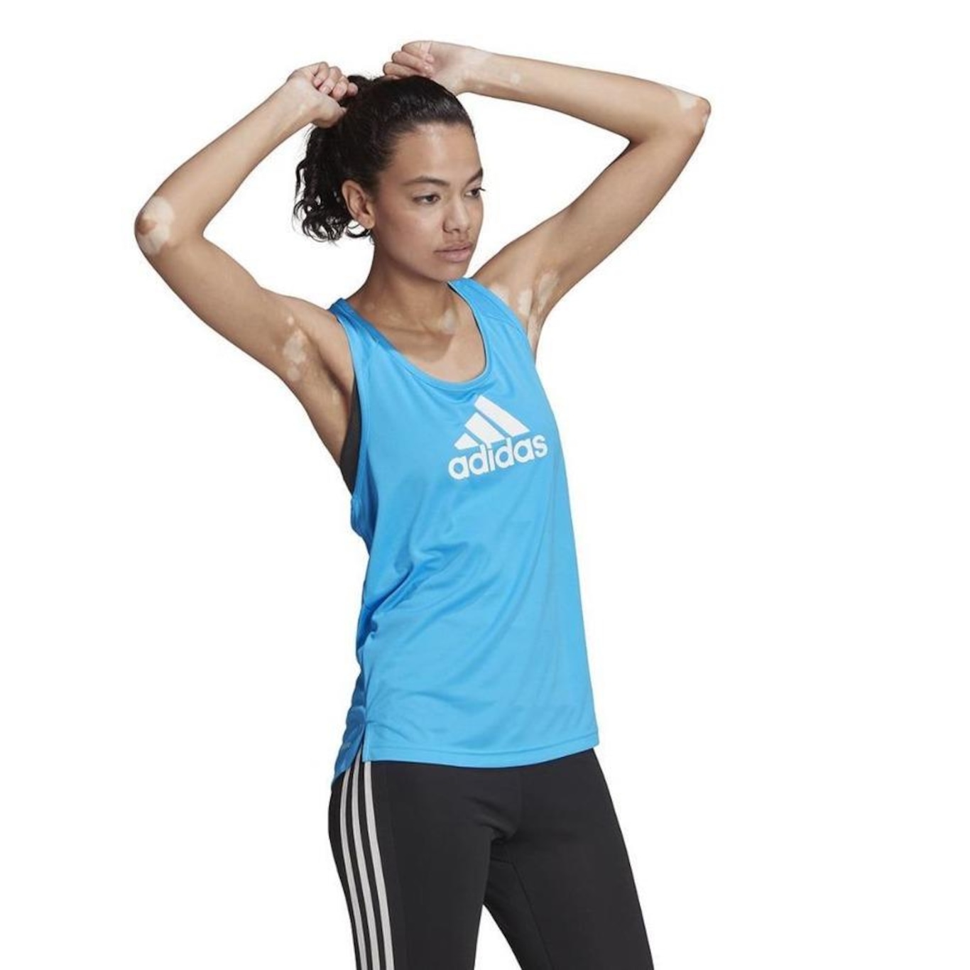 Camiseta Regata adidas Designed 2 Move Logo - Feminina - Foto 4