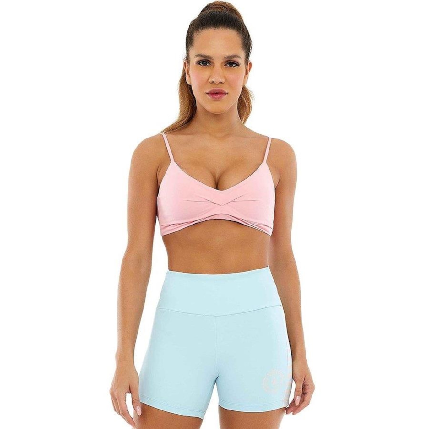 Top Fitness com Bojo Alto Giro Bodytex - Adulto - Foto 1