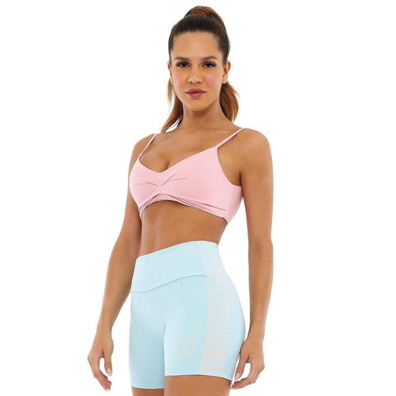 Top Fitness com Bojo Alto Giro Bodytex - Adulto - Foto 3