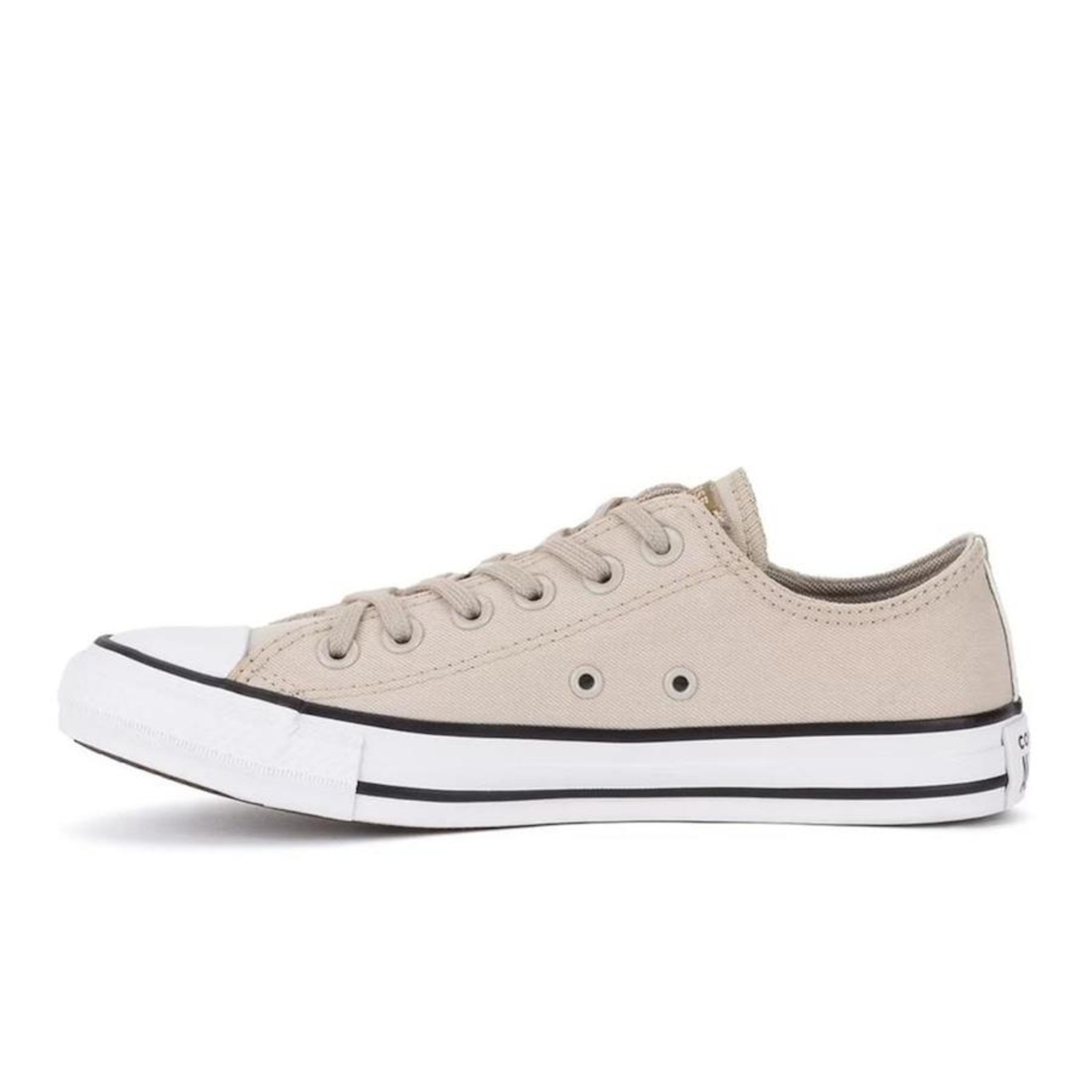 Tênis Converse All Star Chuck Taylor Ox Authentic Glam Bege