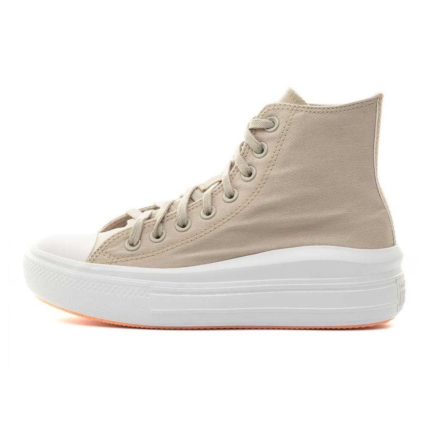 Tênis Converse Chuck Taylor All Star Hi Authentic Glam Bege Claro