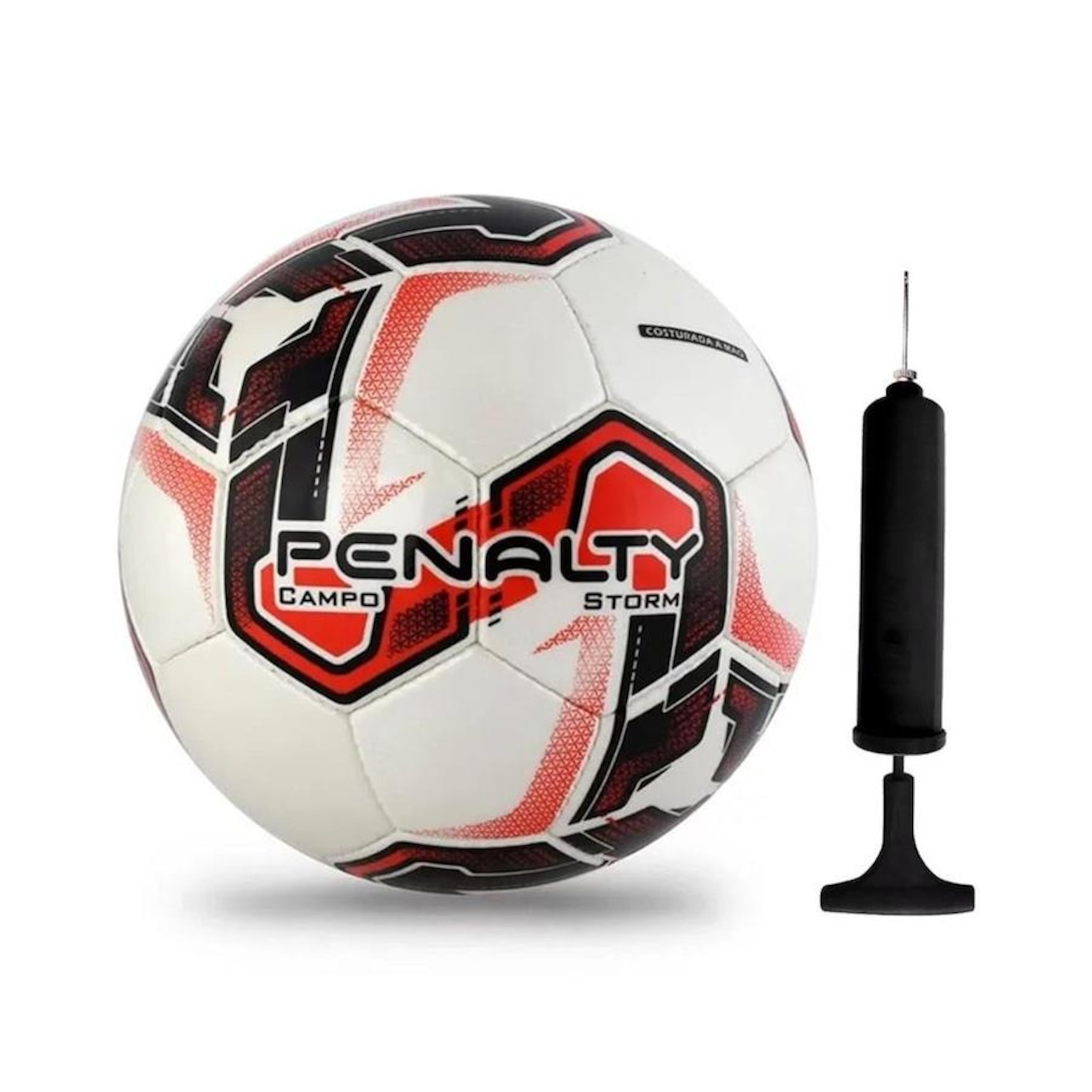 Kit Bola Campo Penalty Storm XXI + Bomba de Ar - Foto 1