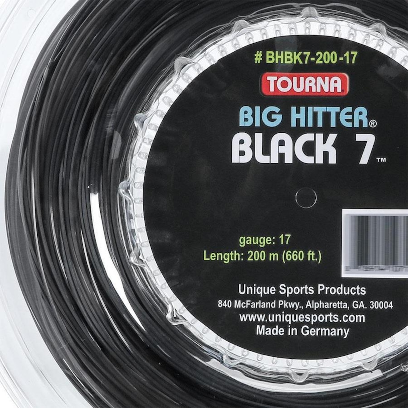 Corde De Tennis Tourna Big Hitter Black 7 - Bobine Spin Ultime