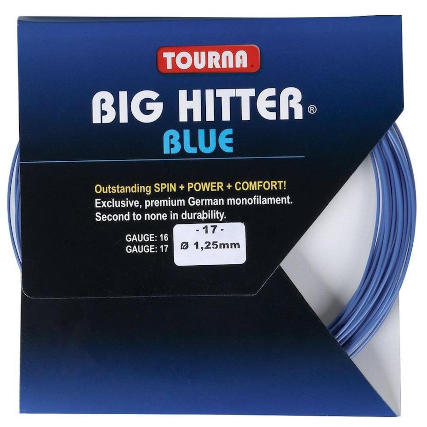 Corda Tourna Big Hitter Blue 17L 1.25mm Set Individual - Foto 1