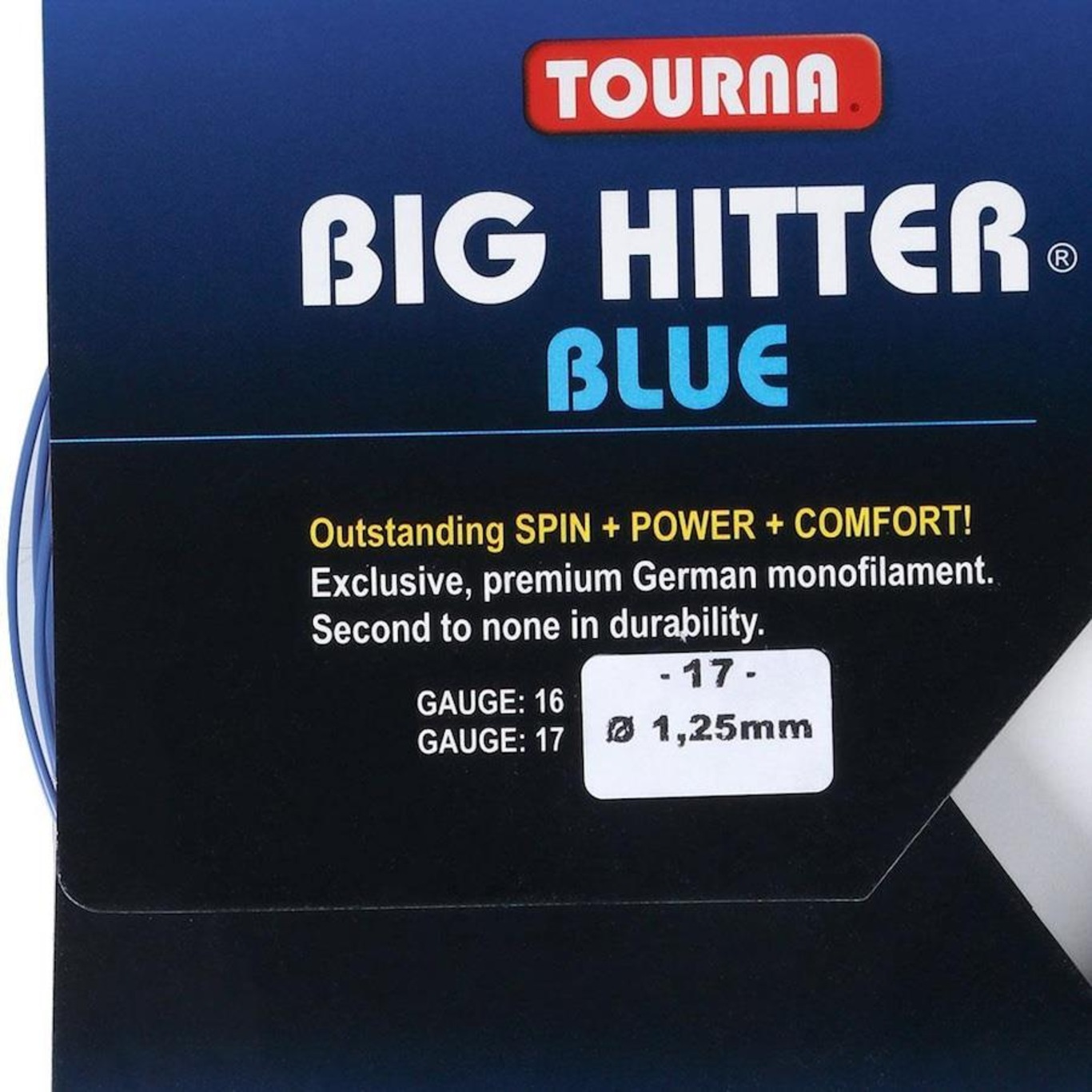 Corda Tourna Big Hitter Blue 17L 1.25mm Set Individual - Foto 2