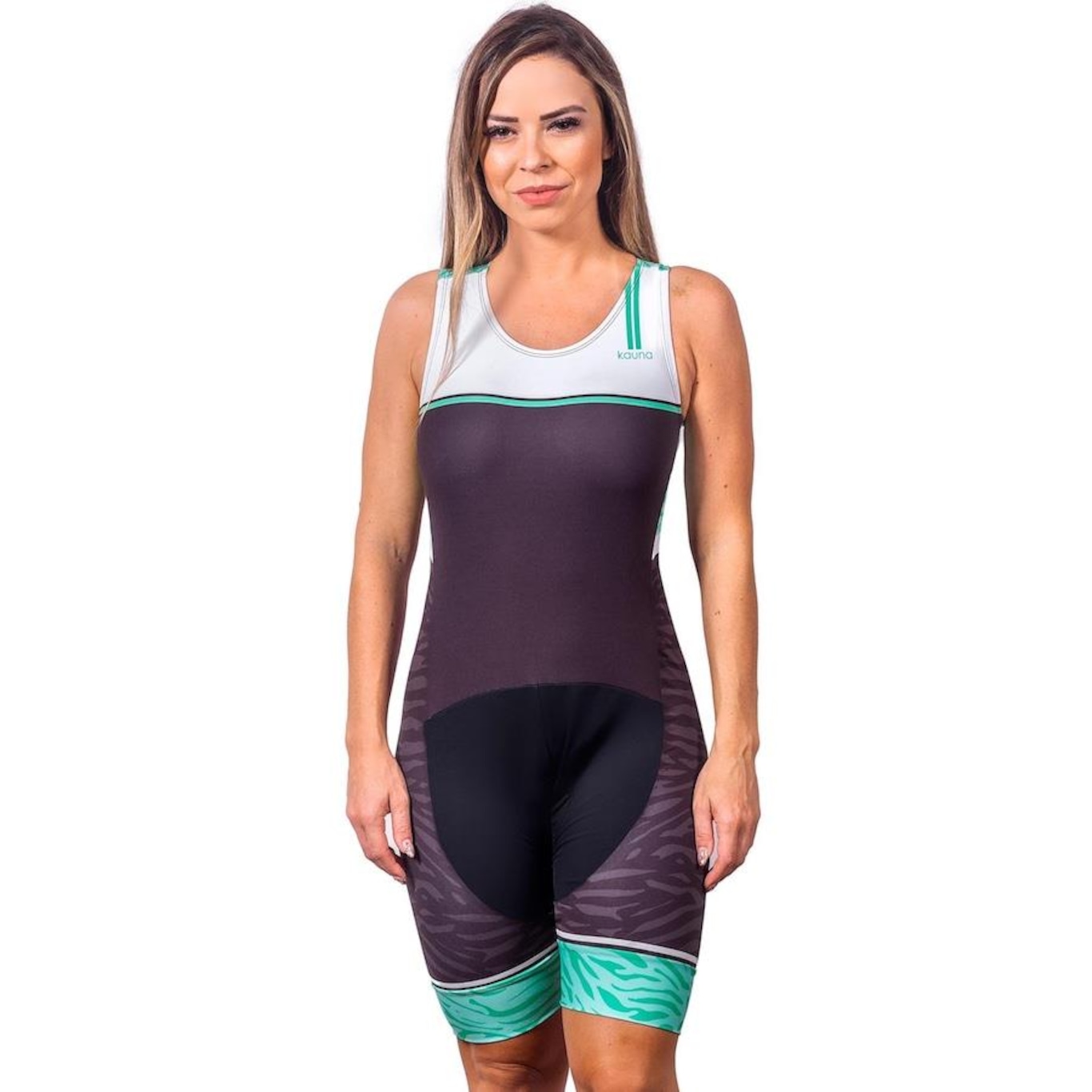 Macaquinho Kauna sem Mangas Triathlon Elite Air Proteção UV50+ - Feminino - Foto 1