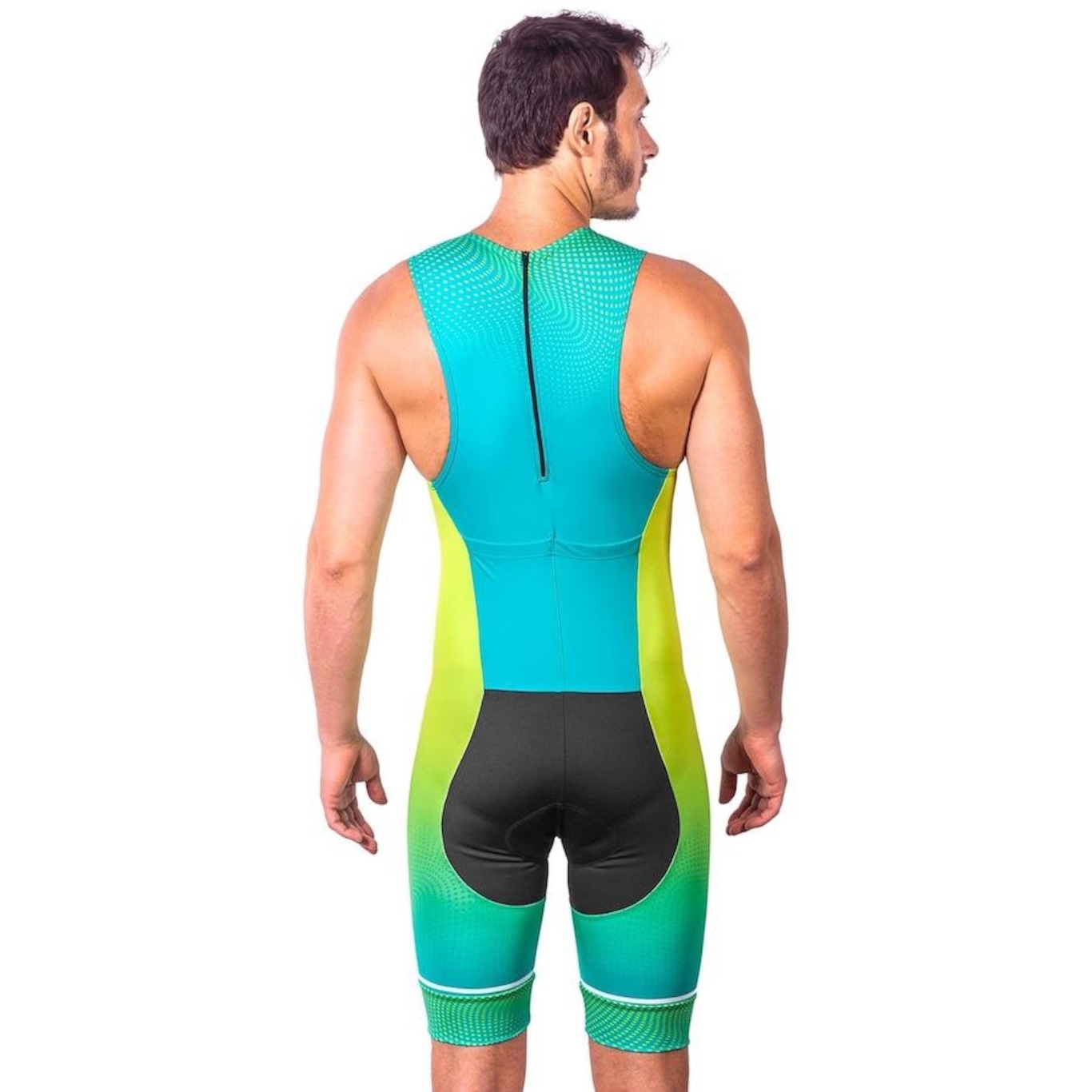 Macaquinho Kauna sem Mangas Triathlon Elite Proteção UV50+ - Masculino - Foto 2