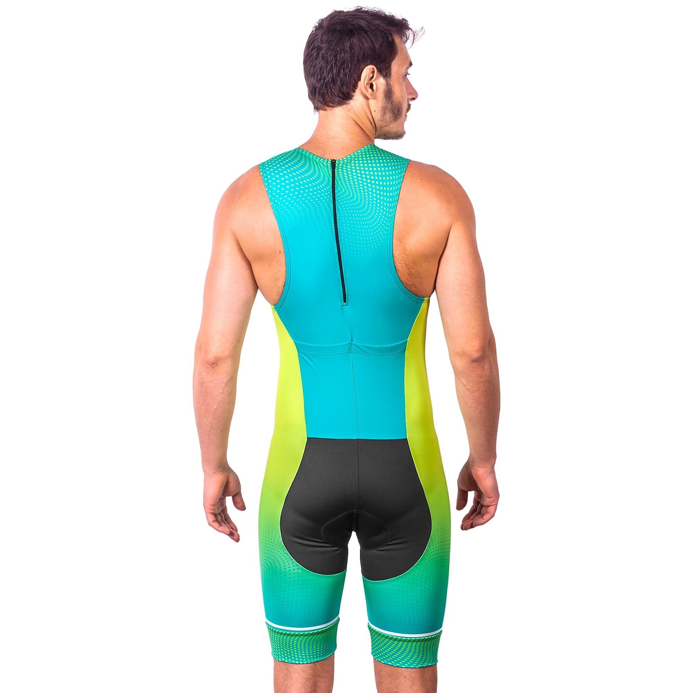 Macaquinho Kauna sem Mangas Triathlon Elite Proteção UV50+ - Masculino - Foto 3