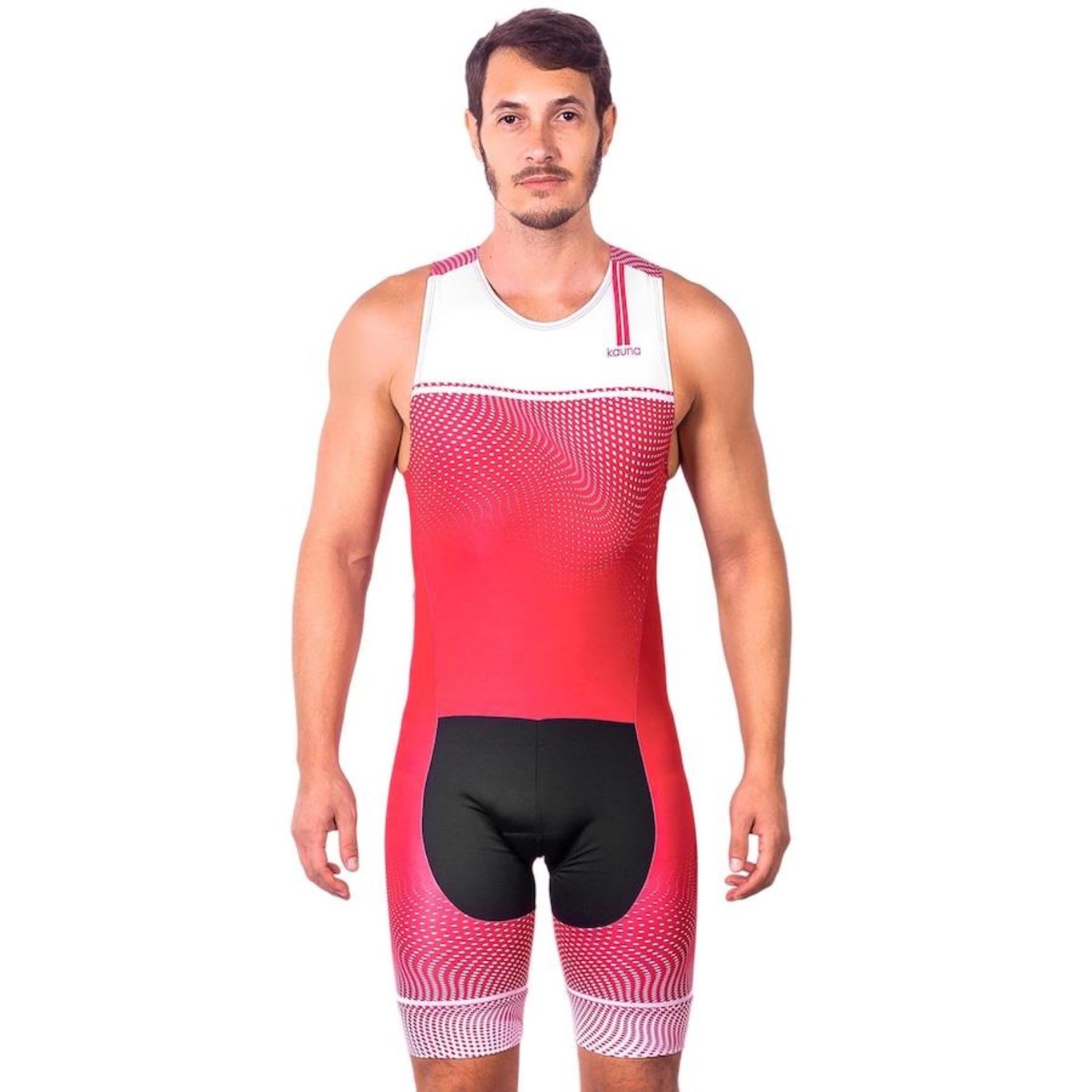 Macaquinho Kauna sem Mangas Triathlon Elite Proteção UV50+ - Masculino - Foto 1