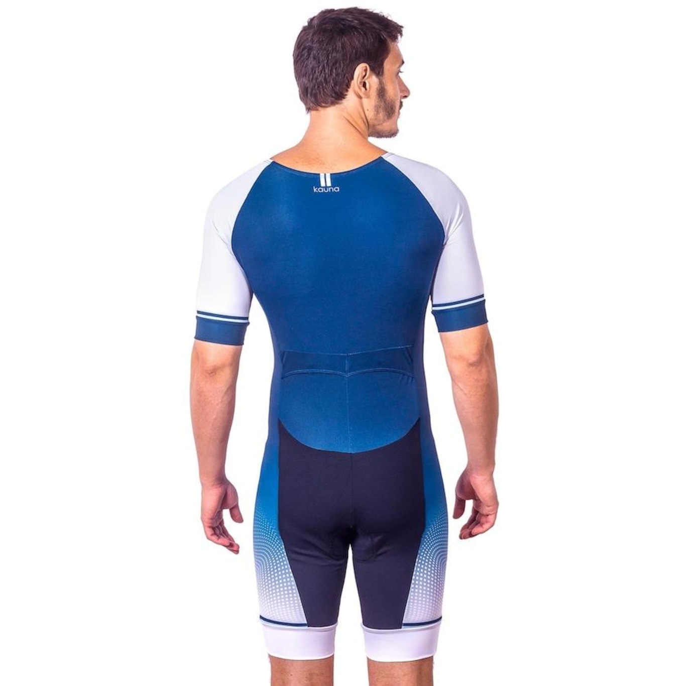 Macaquinho Kauna com Mangas Triathlon Elite Smooth Proteção UV50+ - Masculino - Foto 2