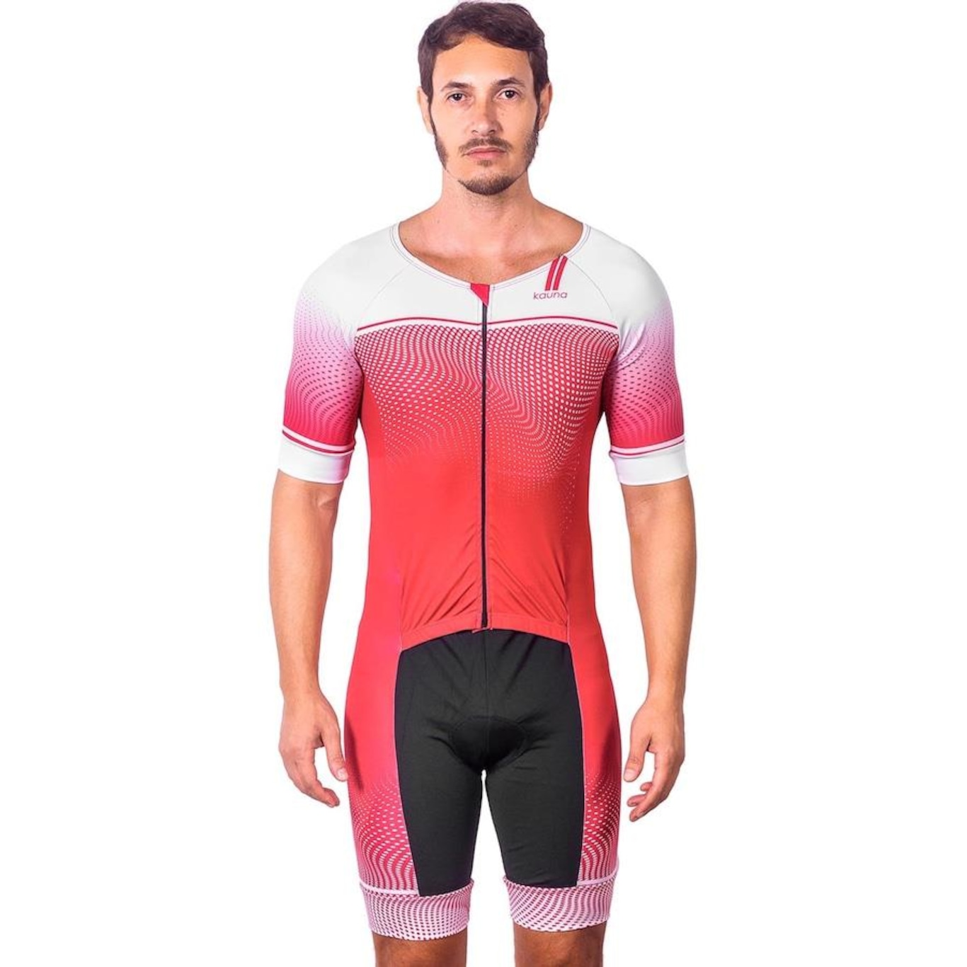 Macaquinho Kauna com Mangas Triathlon Elite Proteção UV50+ - Masculino - Foto 1