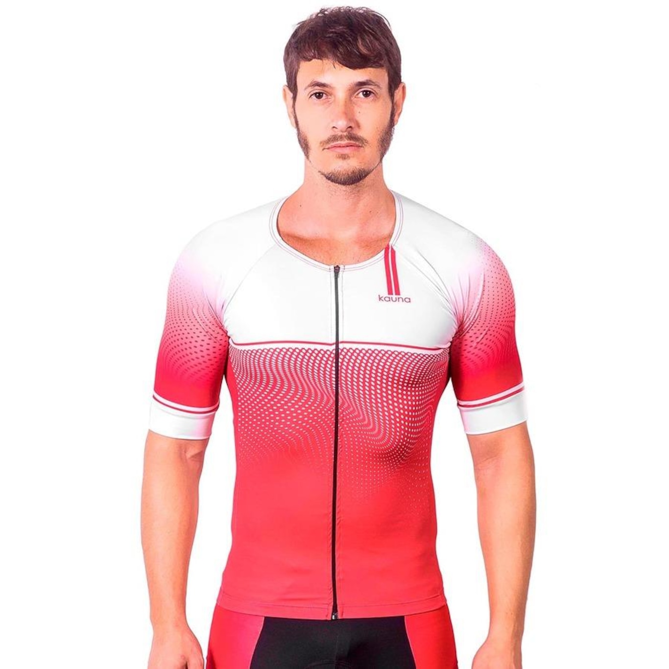 Camisa Kauna com Mangas Triathlon Elite Proteção UV50+ - Masculina - Foto 1