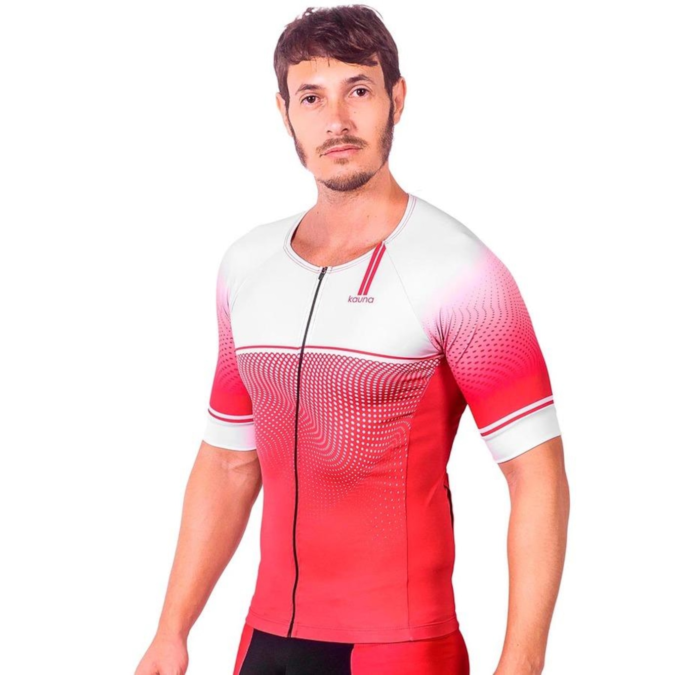 Camisa Kauna com Mangas Triathlon Elite Proteção UV50+ - Masculina - Foto 3