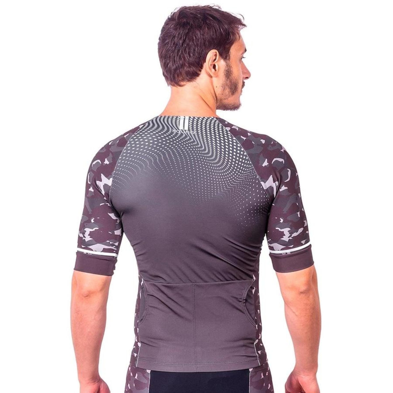 Camisa Kauna com Mangas Triathlon Elite Camuflado Proteção UV50+ - Masculina - Foto 2