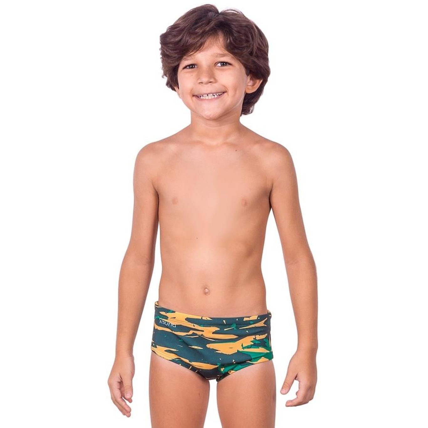 Sunga Kauna Camuflagem Serra Leoa Proteção UV50+ - Infantil - Foto 1