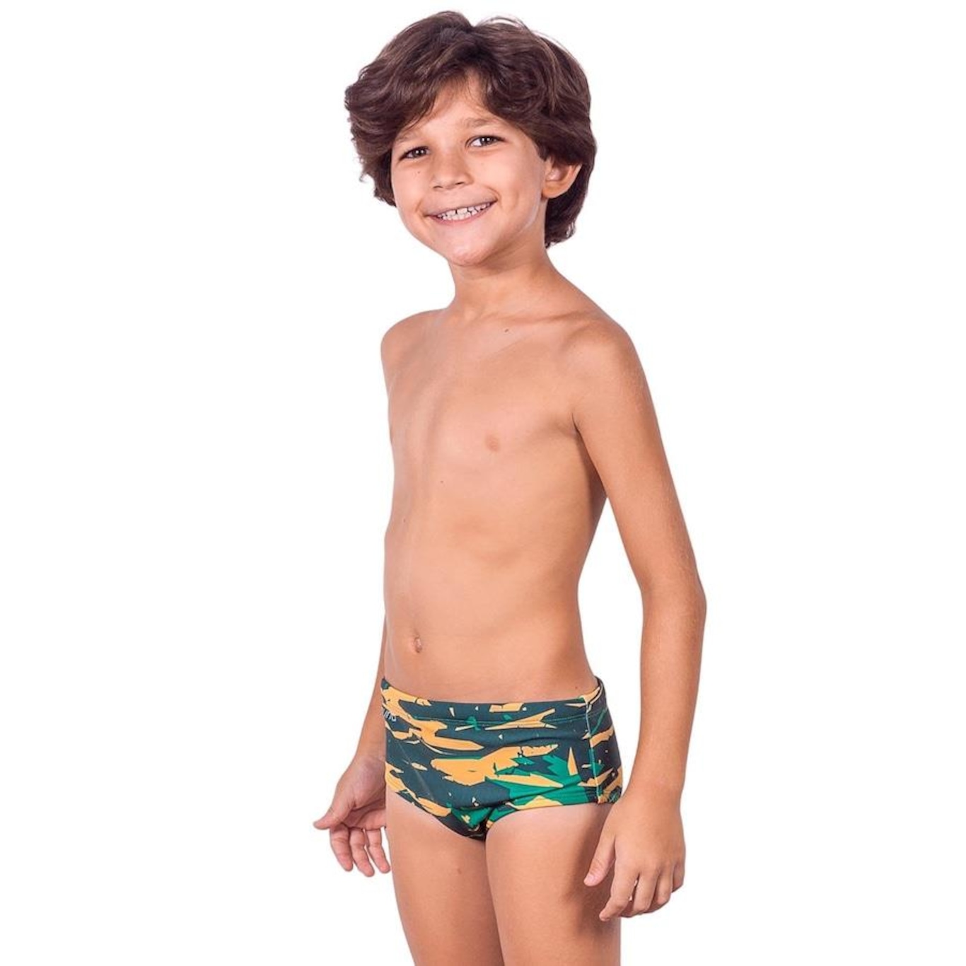 Sunga Kauna Camuflagem Serra Leoa Proteção UV50+ - Infantil - Foto 3