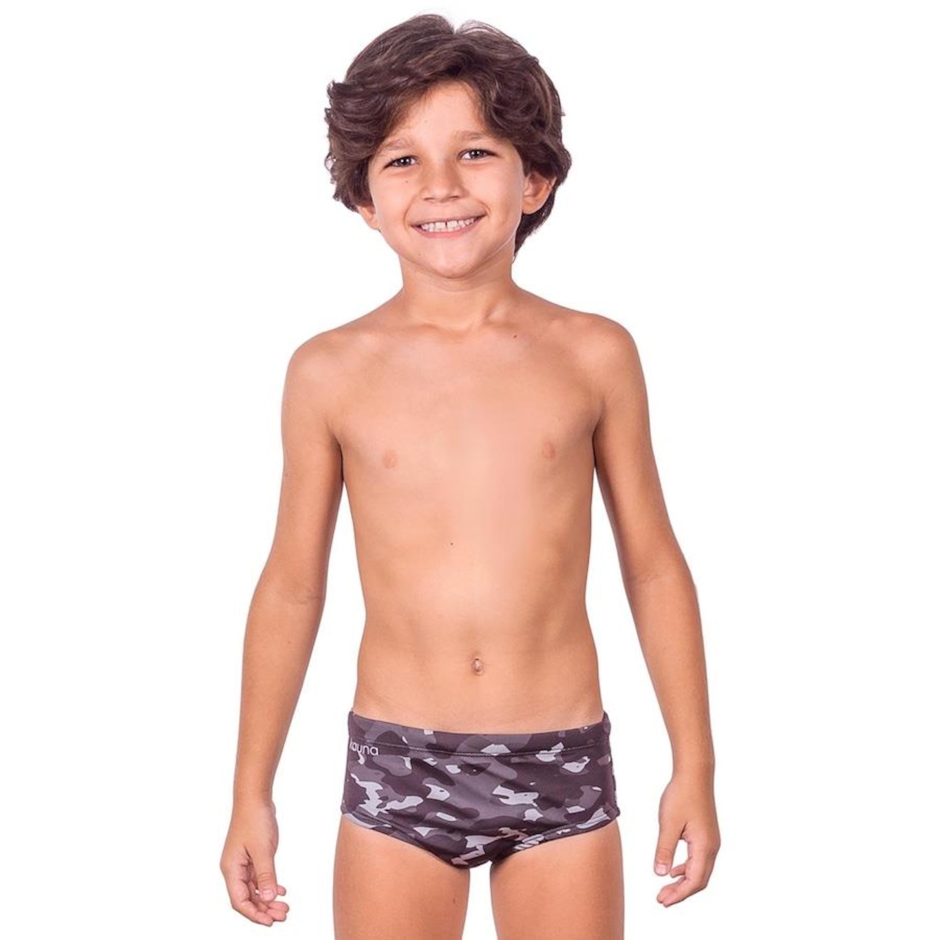 Sunga Kauna Camuflagem Noturna Proteção UV50+ - Infantil - Foto 1