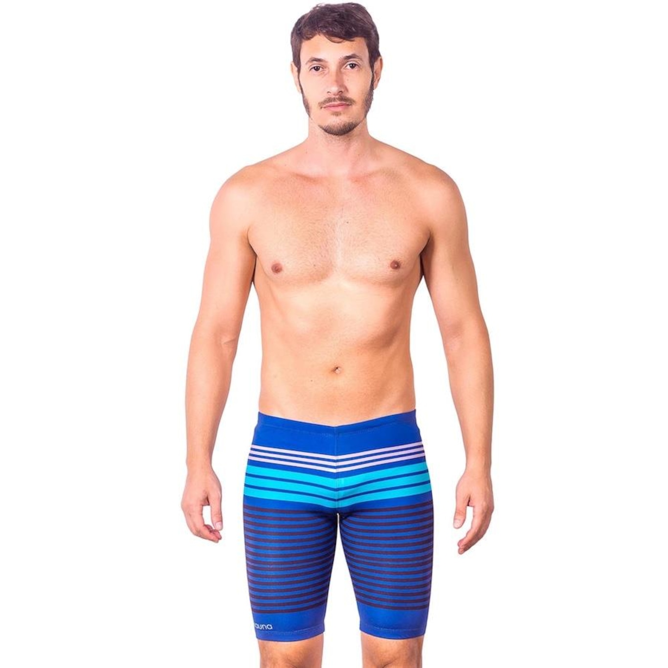 Bermuda de Natação Kauna Parallels Proteção UV50+ - Masculina - Foto 1