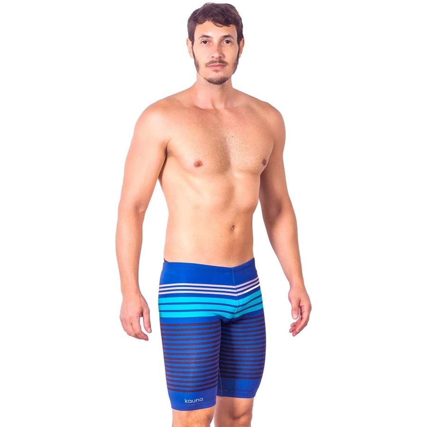 Bermuda de Natação Kauna Parallels Proteção UV50+ - Masculina - Foto 3