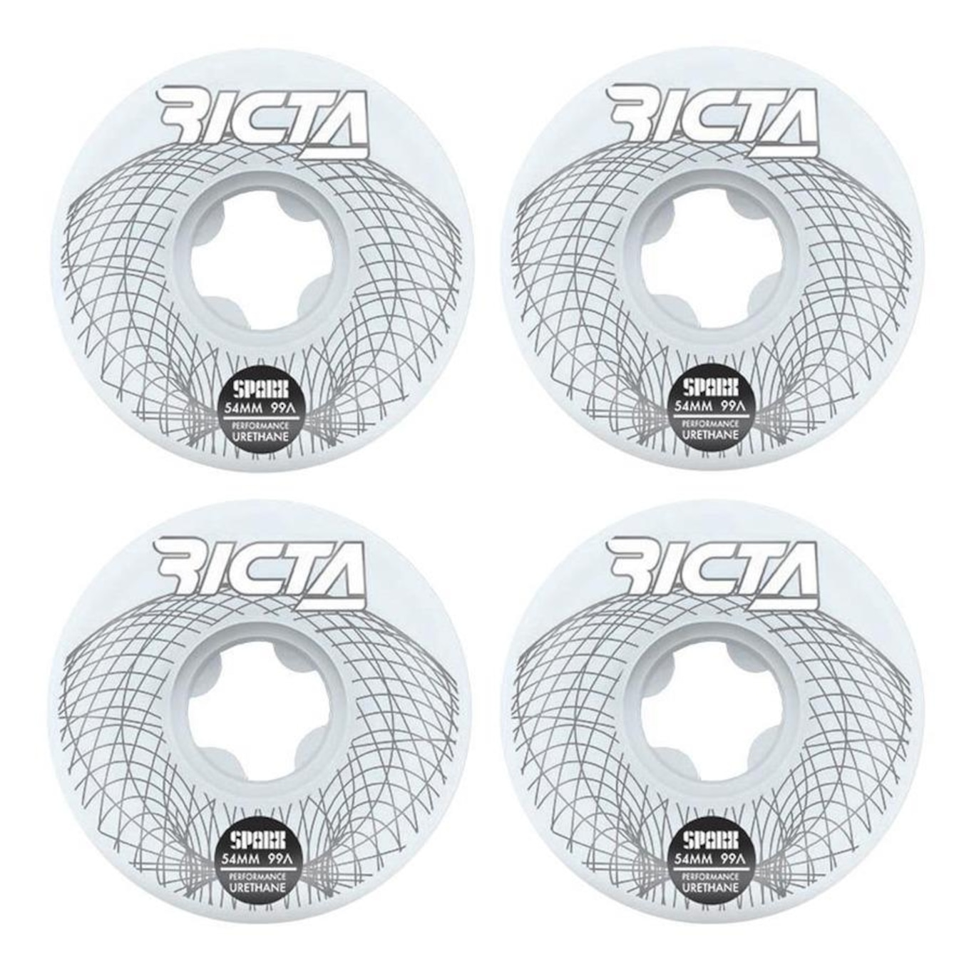 Roda de Skate Ricta 54mm Wireframe Sparx 99A - Foto 2