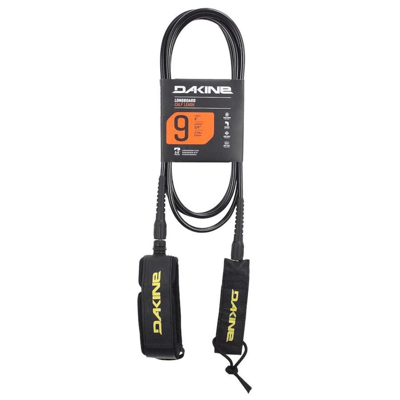 Corda Leash Dakine 9X1/4 Longboard Panturrilha - Foto 1