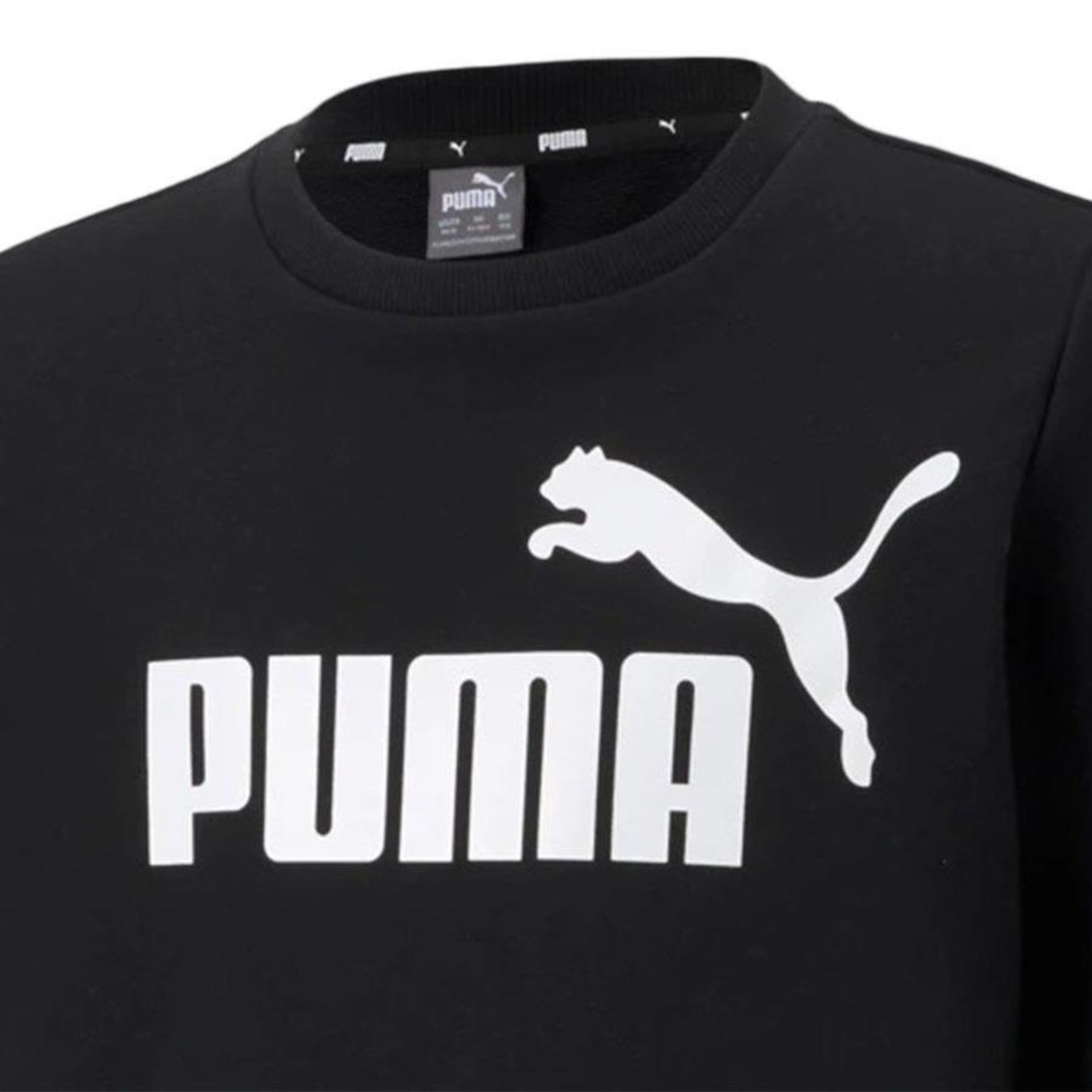 Blusão de Moletom Puma Essentials Big Logo Crew - Masculino - Foto 3