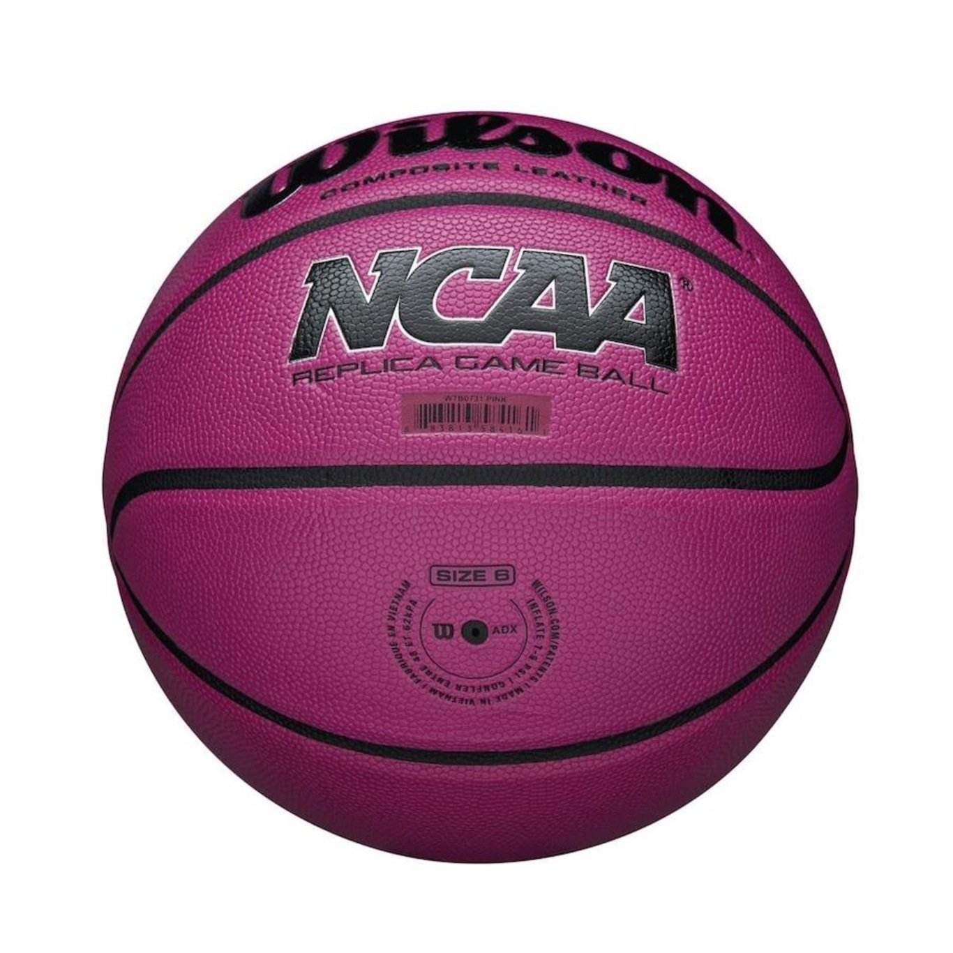Bola de basquete personalizada Wilson NCAA preta e dourada tamanho oficial  75 cm
